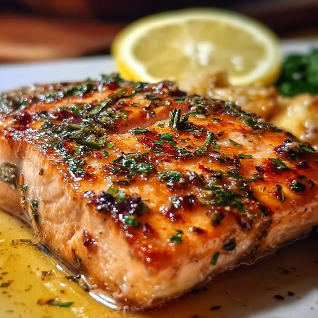 Texas Roadhouse Style Baked Salmon - Ultimate Bold Flavored Steakhouse Fish Paradise Experience - tertiary view